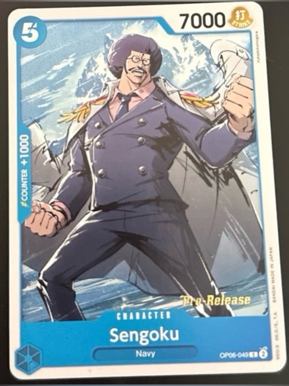 Sengoku Prelease One Piece Wings Of The Captain OP06-PRE Trading Card full art